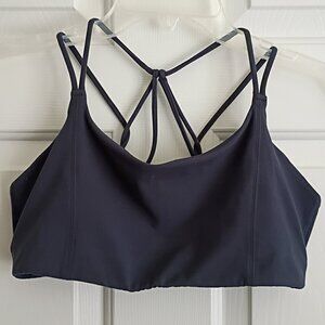 ATHLETA Breathe In Powervita Strappy Bra Navy Size M